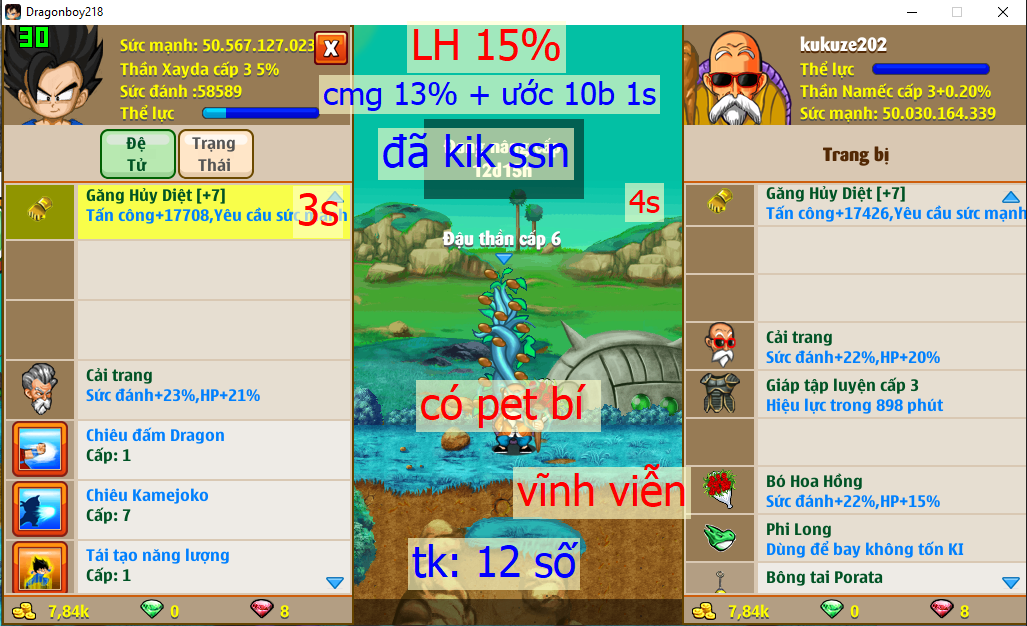 [Đã Bán]Ms 4610 – Nameck 50ti dt 50ti, kame ttnl trứng, LH 15%, hoa hồng vv, pet bí ma vương, đã kik ssn, cmgoc 13% + ước 10b 1s cm, ct x3x4, yadrat,  glt3, bông băng,