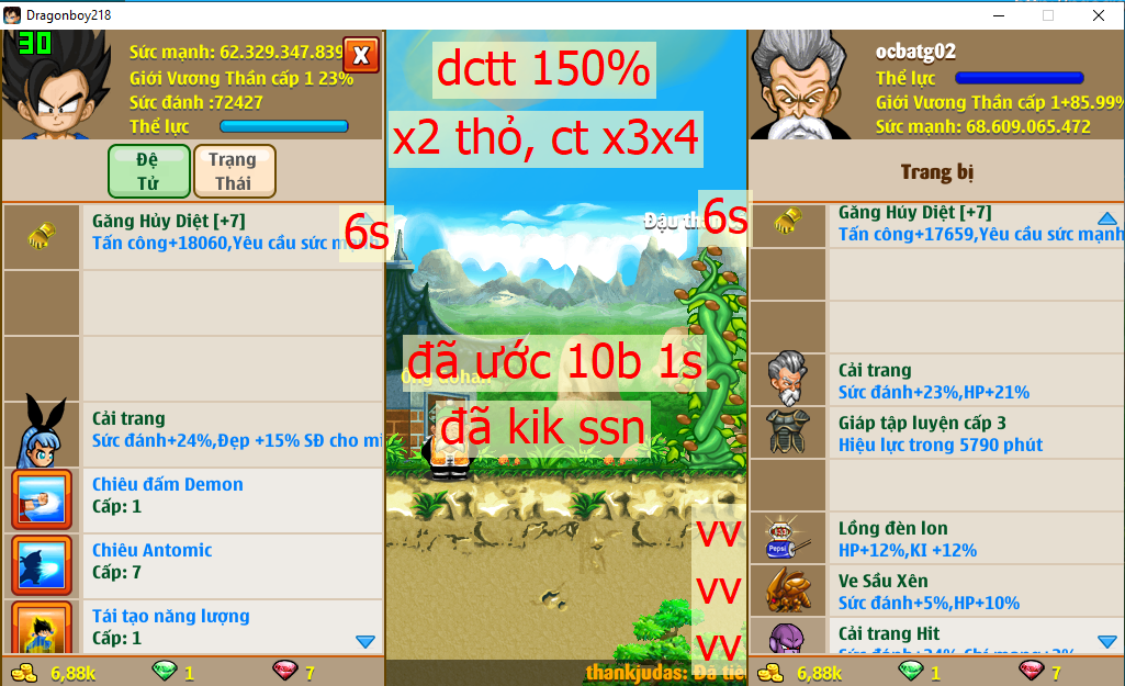 [Đã Bán]Ms 4613 (tk miền ảo) – Trái đất 68ti dt 62ti, atomic ttnl trứng, dctt 150, x2 găng hd 6s, đã ước 10b 1s, đã kik ssn, ve sầu vv,