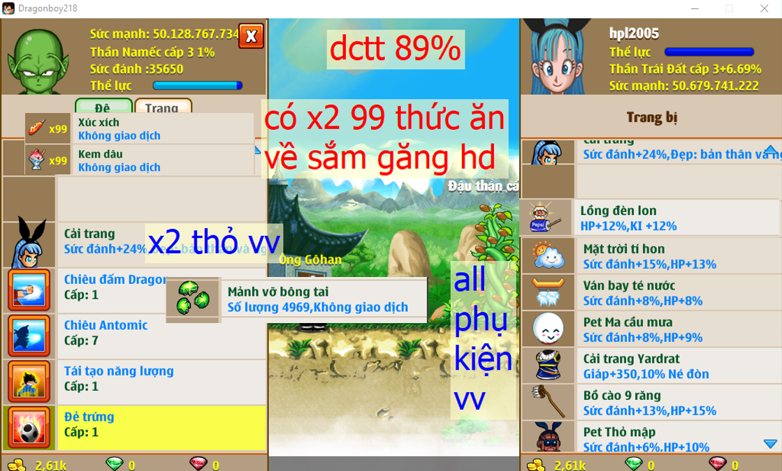 (đã bán) Ms 6234 – Trái đất 50ti dt 50ti, atomic ttnl trứng, x2 thỏ, (ván pet đeo lưng đầy đủ), yadrat, csdb, lồng đèn vv, cell con, apk 20, vh, 4k9 mvbt c2, … skill 77777667