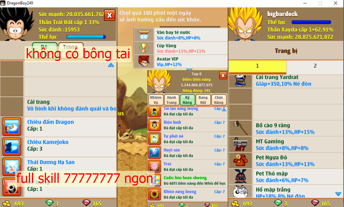 Ms 6661 – Xayda 28ti8 dt 20ti, kame tdhs trứng, ko có bông tai, ct yadrat, vh, avt 1s, phụ kiện đầy đủ, full skill 77777777